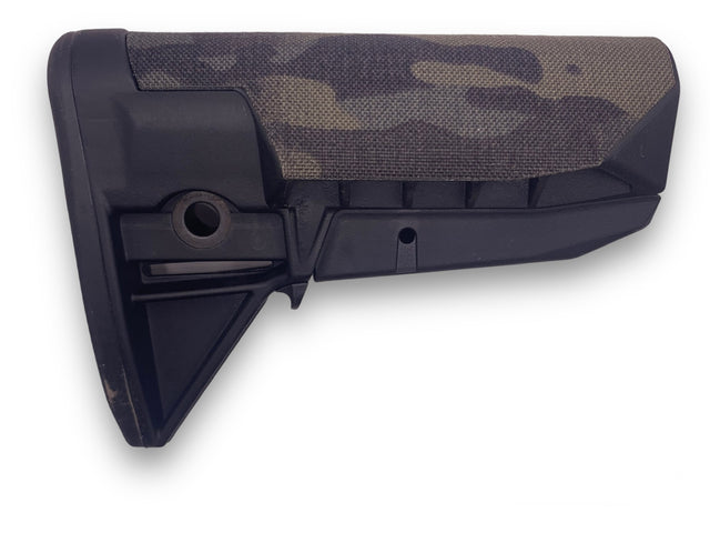 Cordura 1000D stock wrap on the BCM Mod 0 SOPMOD Stock — Combat Textiles