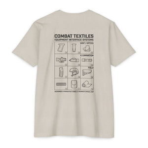 The Grid tee in sand — Combat Textiles