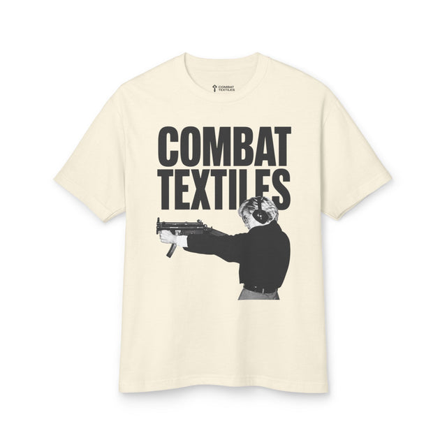 Combat Textiles Lady Die! tee in faded cream — Combat Textiles