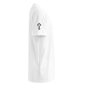 Combat Textiles Alpha T-Shirt — White, right sleeve detail — Combat Textiles