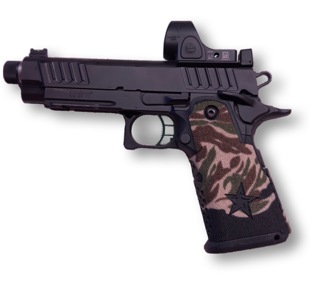 Cordura 1000D grip wrap on the Staccato P — Combat Textiles
