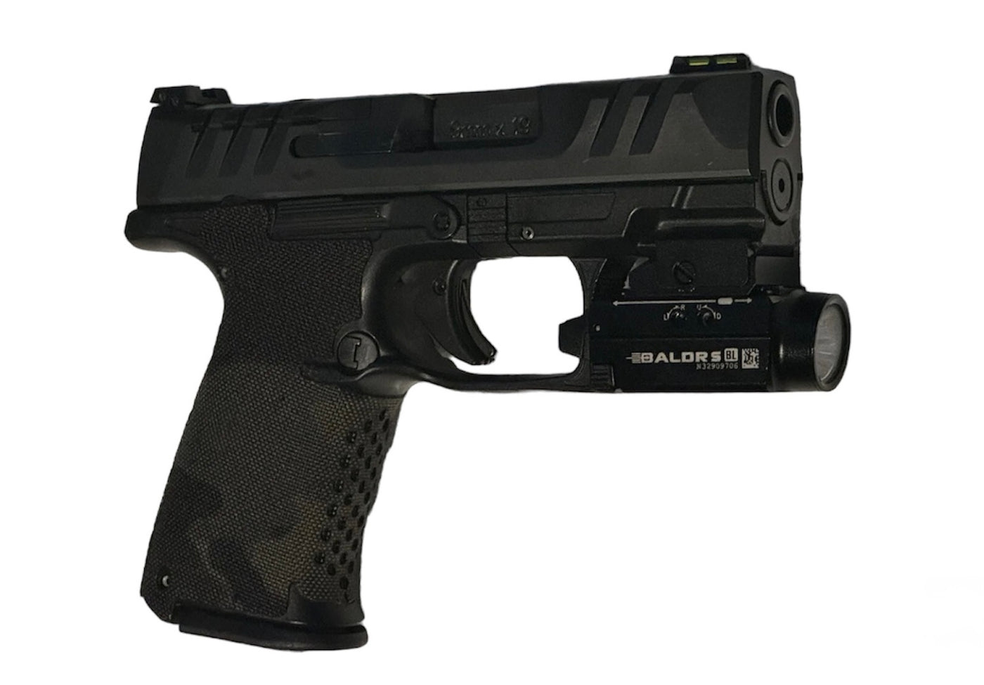 Cordura 1000D grip wrap on the Walther PDP F-Series — Combat Textiles
