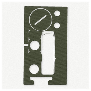 Aimpoint Acro P2 optic wrap kit outline, OD Green