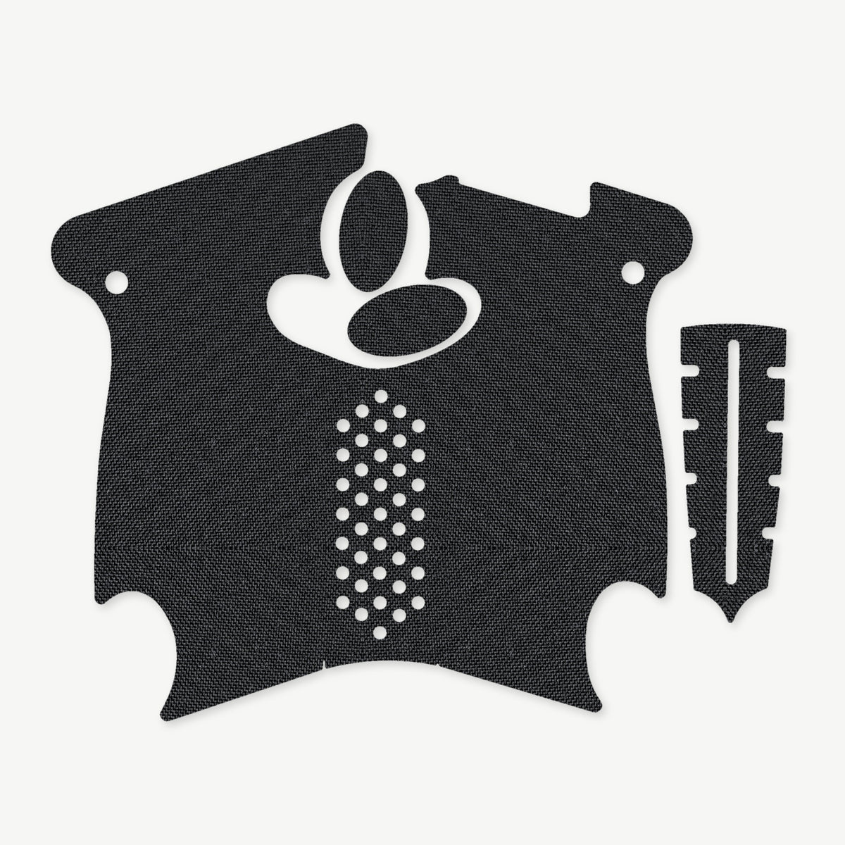 Grip Kit for Canik TP9 SA Mod.2 - die-cut Cordura 1000D kit pieces in Black - Combat Textiles