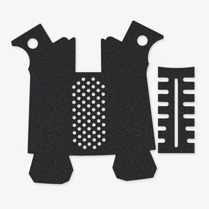 Grip Kit for CZ Scorpion EVO 3 - die-cut Cordura 1000D kit pieces in Black - Combat Textiles