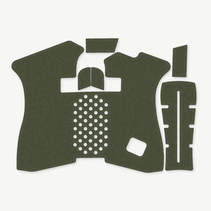 GLOCK G43X/G48 Pistols grip wrap die-cut kit outline, OD Green - Combat Textiles