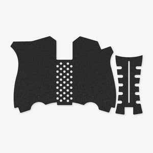 Grip Kit for HK45C - die-cut Cordura 1000D kit pieces in Black - Combat Textiles