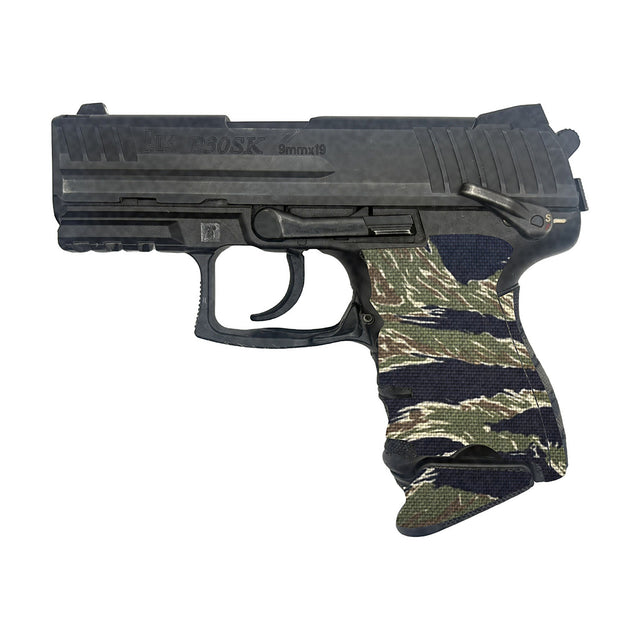 HK P30SK Cordura grip wrap, Tiger Stripe (Green/Black)