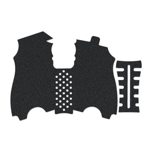 HK USP Compact (45 ACP) grip wrap kit outline, Black