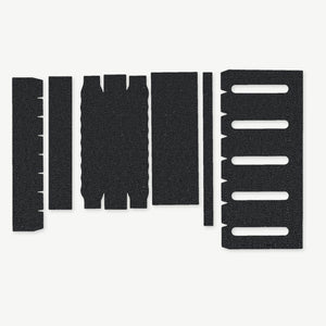 Light Wrap Kit for Modlite 18650 Rifle Light (PLHv2, v3/OKW v2) - die-cut Cordura 1000D kit pieces in Black - Combat Textiles