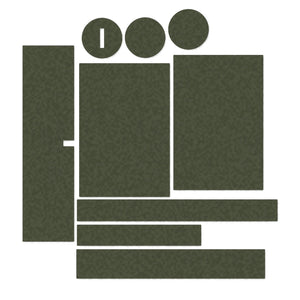 Primary Arms SLx 1-6x24 Gen IV optic wrap kit outline, OD Green