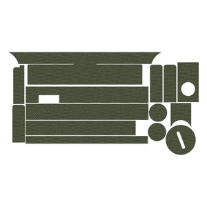 Primary Arms SLx 2.5X Prism optic wrap kit outline, OD Green
