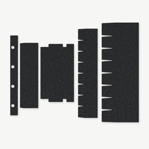 Light Wrap Kit for SureFire Mini Scout M300/M340 (DF/DFT) - die-cut Cordura 1000D kit pieces in Black - Combat Textiles