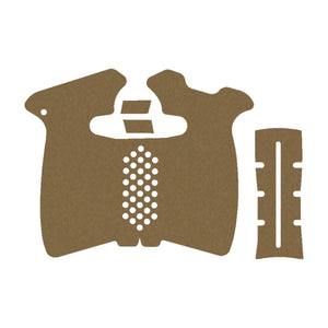 Springfield Hellcat Pro grip wrap kit outline, Coyote