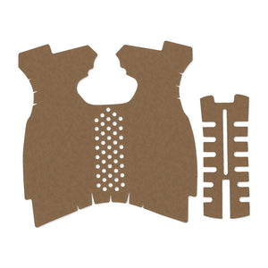 Springfield XDM 9mm/.40 S&W (Full Size) grip wrap kit outline, Coyote