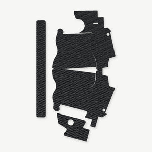 Light Wrap Kit for Streamlight TLR-7 HL-X SUB - die-cut Cordura 1000D kit pieces in Black - Combat Textiles
