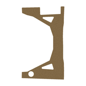 Swampfox Justice optic wrap kit outline, Coyote