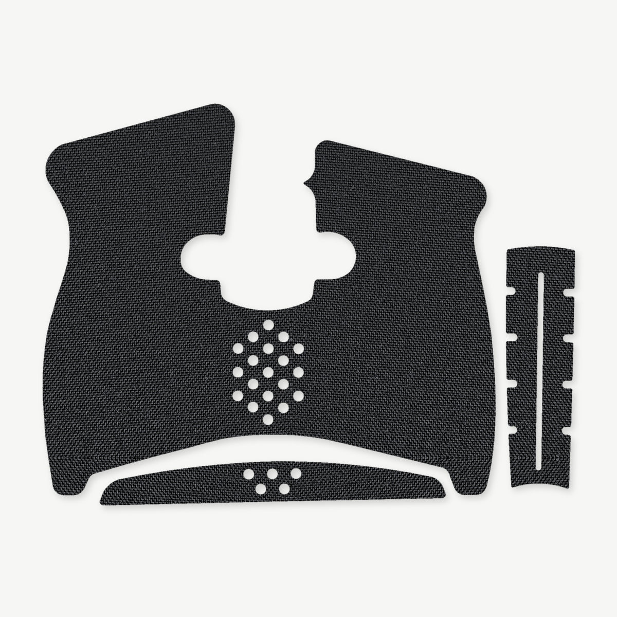 Grip Kit for Taurus G3C - die-cut Cordura 1000D kit pieces in Black - Combat Textiles