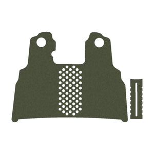 Tisas 1911 Double Stack (9mm) grip wrap kit outline, OD Green