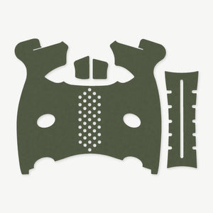 Grip Kit for FN 509 - die-cut Cordura 1000D kit pieces in Ranger Green - Combat Textiles