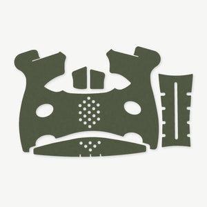 Grip Kit for FN 509C - die-cut Cordura 1000D kit pieces in Ranger Green - Combat Textiles