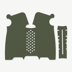 Grip Kit for Magpul MOE-K2 - die-cut Cordura 1000D kit pieces in Ranger Green - Combat Textiles