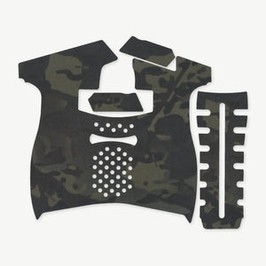 Grip Kit for Palmetto State Armory (PSA) 5.7 Rock - die-cut Cordura 1000D kit pieces in MultiCam Black - Combat Textiles