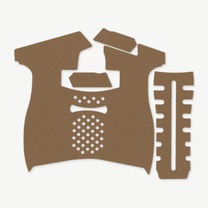 Grip Kit for Palmetto State Armory (PSA) 5.7 Rock - die-cut Cordura 1000D kit pieces in Coyote - Combat Textiles
