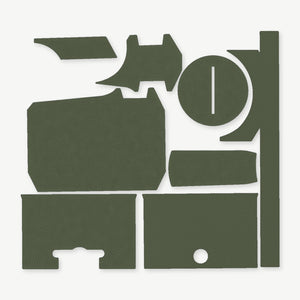 Optic Wrap Kit for Holosun HS403R / HS503R - die-cut Cordura 1000D kit pieces in Ranger Green - Combat Textiles