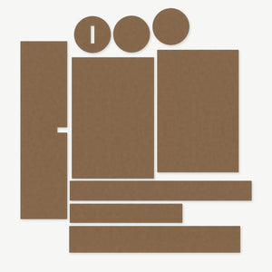 Optic Wrap Kit for Primary Arms SLx 1-6x24 Gen IV - die-cut Cordura 1000D kit pieces in Coyote - Combat Textiles