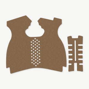 Grip Kit for Springfield XDM 10mm (Full Size) - die-cut Cordura 1000D kit pieces in Coyote - Combat Textiles