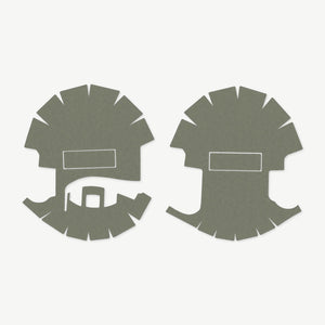 Ear Pro Wrap Kit for Sordin Supreme PRO-X / ACE Schakal - die-cut Cordura 1000D kit pieces in OD Green - Combat Textiles