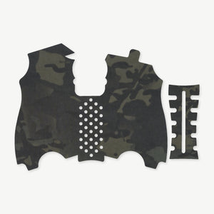 Grip Kit for HK USP Compact (9mm/.40 S&W/.357 SIG) - die-cut Cordura 1000D kit pieces in MultiCam Black - Combat Textiles