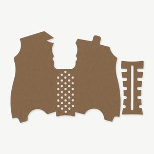 Grip Kit for HK USP Compact (9mm/.40 S&W/.357 SIG) - die-cut Cordura 1000D kit pieces in Coyote - Combat Textiles