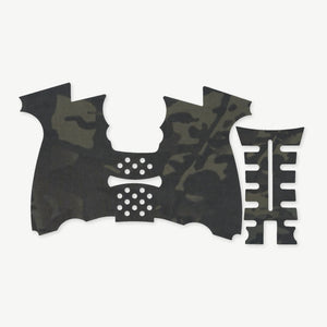 Grip Kit for HK P2000SK - die-cut Cordura 1000D kit pieces in MultiCam Black - Combat Textiles