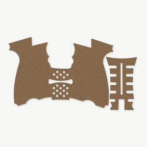 Grip Kit for HK P2000SK - die-cut Cordura 1000D kit pieces in Coyote - Combat Textiles