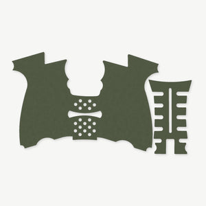 Grip Kit for HK P2000SK - die-cut Cordura 1000D kit pieces in Ranger Green - Combat Textiles