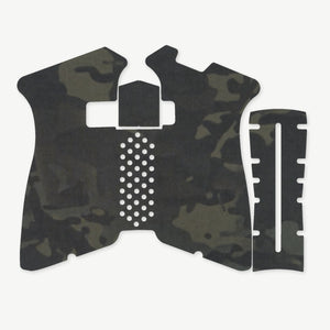 Grip Kit for Polymer80 PF940V2 - die-cut Cordura 1000D kit pieces in MultiCam Black - Combat Textiles
