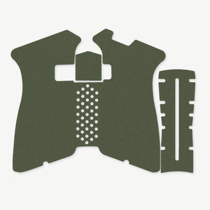 Grip Kit for Polymer80 PF940V2 - die-cut Cordura 1000D kit pieces in Ranger Green - Combat Textiles
