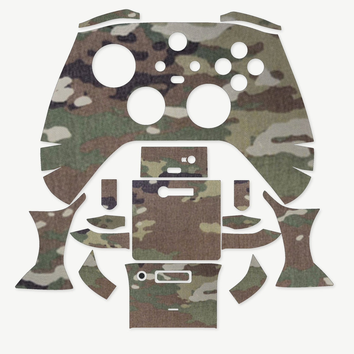 Grip Kit for Xbox Series X Controller - die-cut Cordura 1000D kit pieces in MultiCam - Combat Textiles