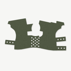 Grip Kit for Ruger LCP - die-cut Cordura 1000D kit pieces in Ranger Green - Combat Textiles