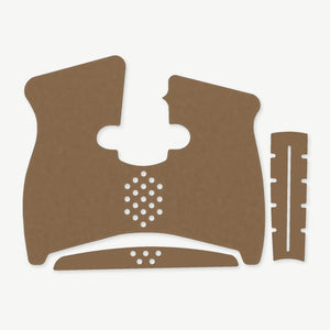 Grip Kit for Taurus G3C - die-cut Cordura 1000D kit pieces in Coyote - Combat Textiles