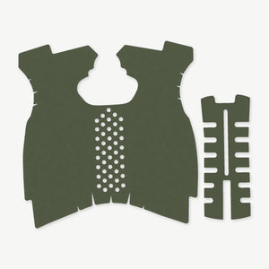 Grip Kit for Springfield XDM 9mm/.40 S&W (Full Size) - die-cut Cordura 1000D kit pieces in Ranger Green - Combat Textiles