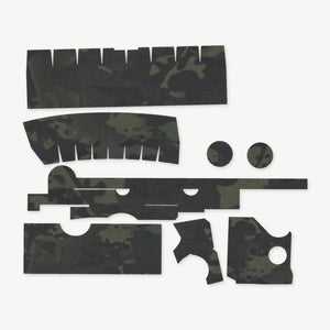 Optic Wrap Kit for Trijicon ACOG TA33 (3x30) - die-cut Cordura 1000D kit pieces in MultiCam Black - Combat Textiles