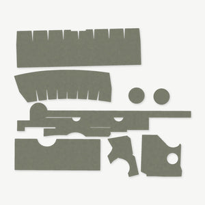 Optic Wrap Kit for Trijicon ACOG TA33 (3x30) - die-cut Cordura 1000D kit pieces in OD Green - Combat Textiles