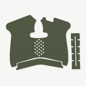 Grip Kit for Smith & Wesson M&P Shield 1.0 - die-cut Cordura 1000D kit pieces in Ranger Green - Combat Textiles