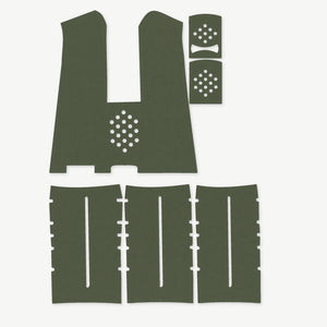Grip Kit for Magpul MIAD Gen 1.1 - die-cut Cordura 1000D kit pieces in Ranger Green - Combat Textiles