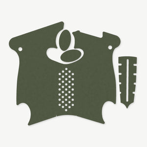 Grip Kit for Canik TP9 SA Mod.2 - die-cut Cordura 1000D kit pieces in Ranger Green - Combat Textiles