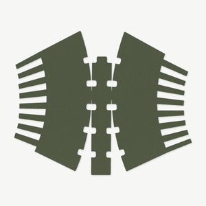 Mag Wrap Kit for Magpul PMAG 30 AK/AKM Gen 3 - die-cut Cordura 1000D kit pieces in Ranger Green - Combat Textiles