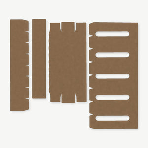 Light Wrap Kit for Modlite 18350 Rifle Light (PLHv2, v3/OKW v2) - die-cut Cordura 1000D kit pieces in Coyote - Combat Textiles